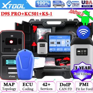 XTOOL D9S PRO KC501 KS-1 Auto Key Programmer Coding Scanner Full Diagnostic Tool