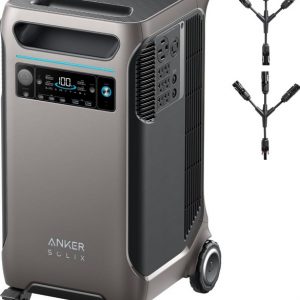 Anker SOLIX F3800 Portable Power Station 3840Wh LiFePO4 Batteries Ultra-High 6000W AC Output with 120V/240V Solar Generator for Home Backup
